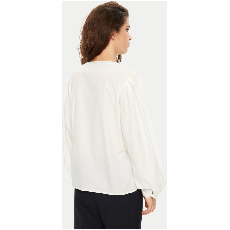 TOMMY HILFIGER Ess poplin v neck ls blouse